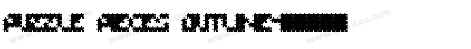 Puzzle Pieces Outline字体转换